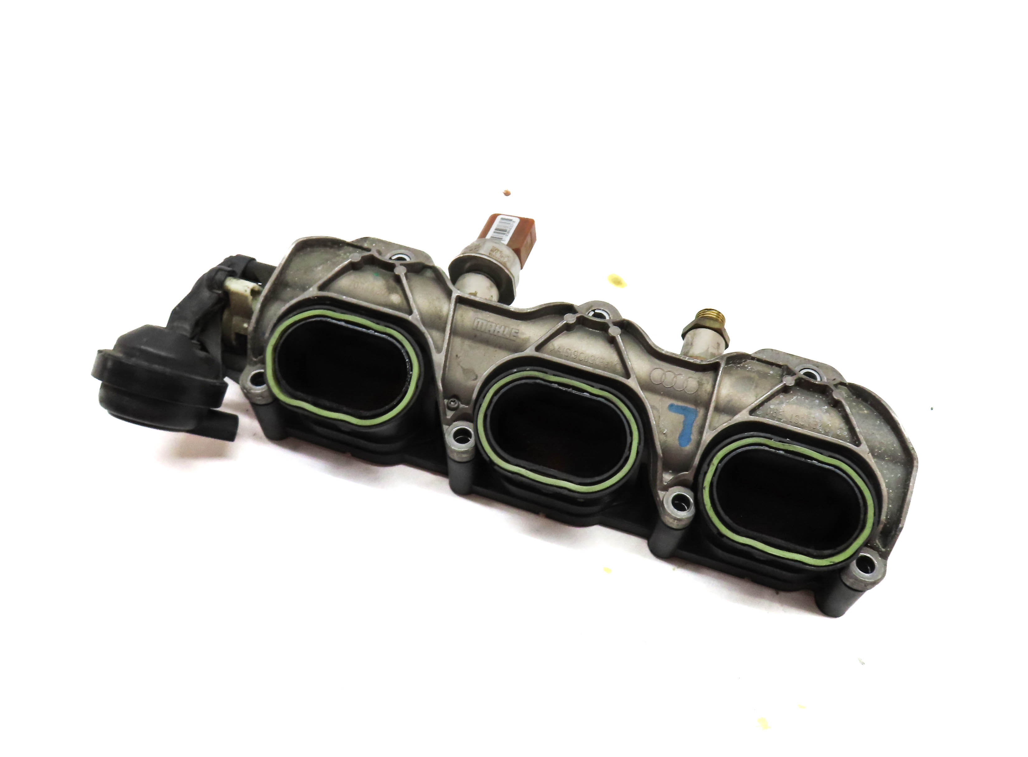 11-18 PORSCHE CAYENNE PANAMERA (958 970 G1) 3.0L - LEFT LOWER INTAKE MANIFOLD — exact item pictured
